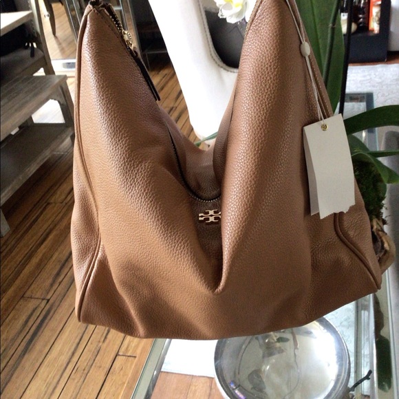 Tory Burch Women's Carter Slouchy Shoulder Hobo Leather Bag - Picture 8 of 8